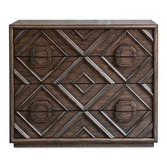 Mindra Bronze/Woodtone Drawer Chest - Ornate Home