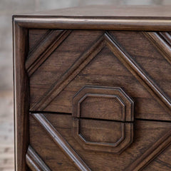 Mindra Bronze/Woodtone Drawer Chest - Ornate Home