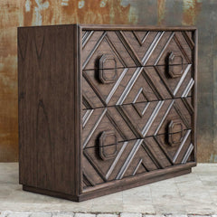 Mindra Bronze/Woodtone Drawer Chest - Ornate Home