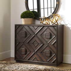 Mindra Bronze/Woodtone Drawer Chest - Ornate Home