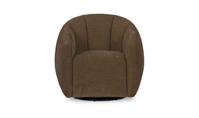 Mindy Cool Brown Swivel Chair - Ornate Home