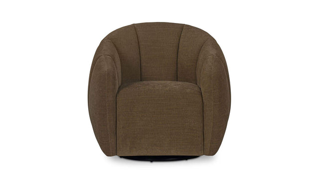 Mindy Cool Brown Swivel Chair - Ornate Home