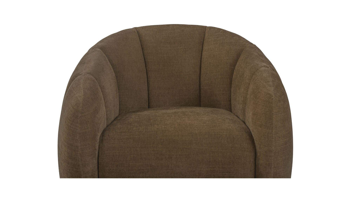 Mindy Cool Brown Swivel Chair - Ornate Home