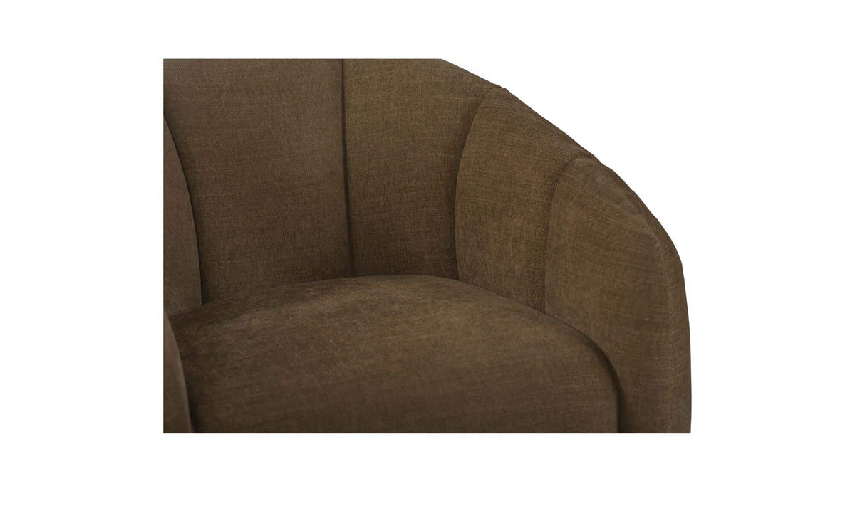 Mindy Cool Brown Swivel Chair - Ornate Home