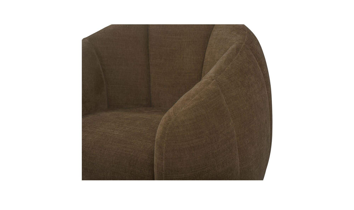 Mindy Cool Brown Swivel Chair - Ornate Home