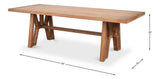 Miner's Camp Natural Dining Table - Ornate Home