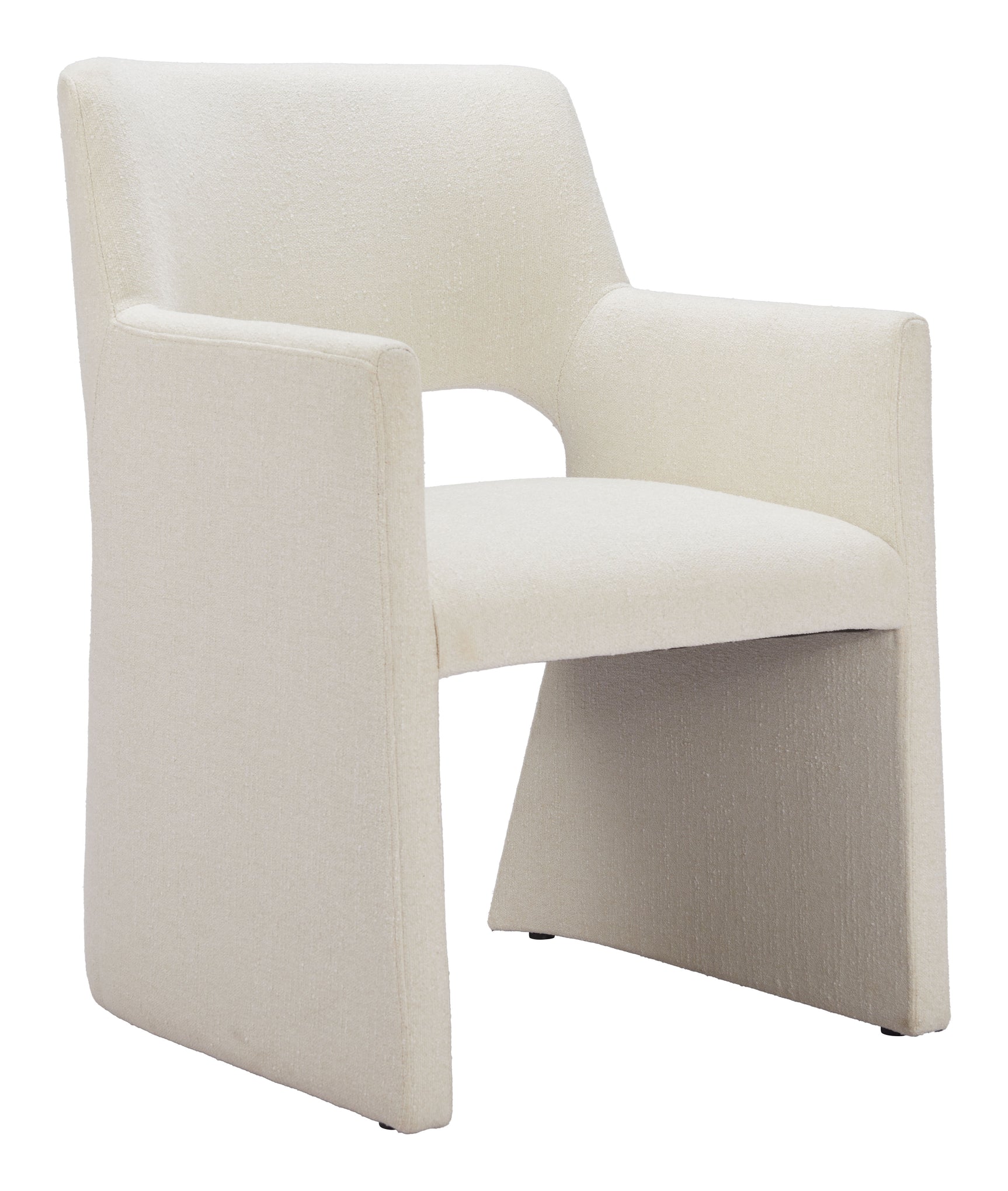 Minet Linen White Dining Chair - Ornate Home
