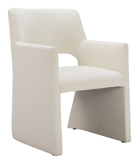 Minet Linen White Dining Chair - Ornate Home