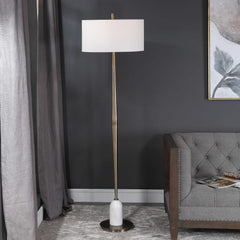 Minette Brass Mid-Century Floor Lamp - Ornate Home