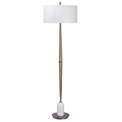 Minette Brass Mid-Century Floor Lamp - Ornate Home