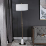 Minette Brass Mid-Century Floor Lamp - Ornate Home