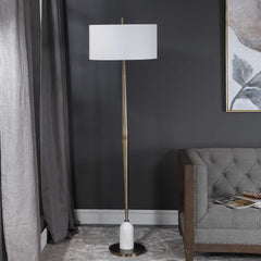 Minette Brass Mid-Century Floor Lamp - Ornate Home