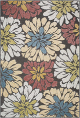 Minga Charcoal Outdoor Area Rug - Clearance - Ornate Home
