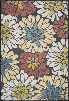 Minga Charcoal Outdoor Area Rug - Clearance - Ornate Home