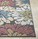 Minga Charcoal Outdoor Area Rug - Clearance - Ornate Home