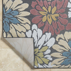Minga Charcoal Outdoor Area Rug - Clearance - Ornate Home