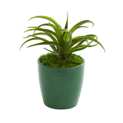 Mini Agaves Artificial Plant in Green Planter (Set of 3) - Ornate Home