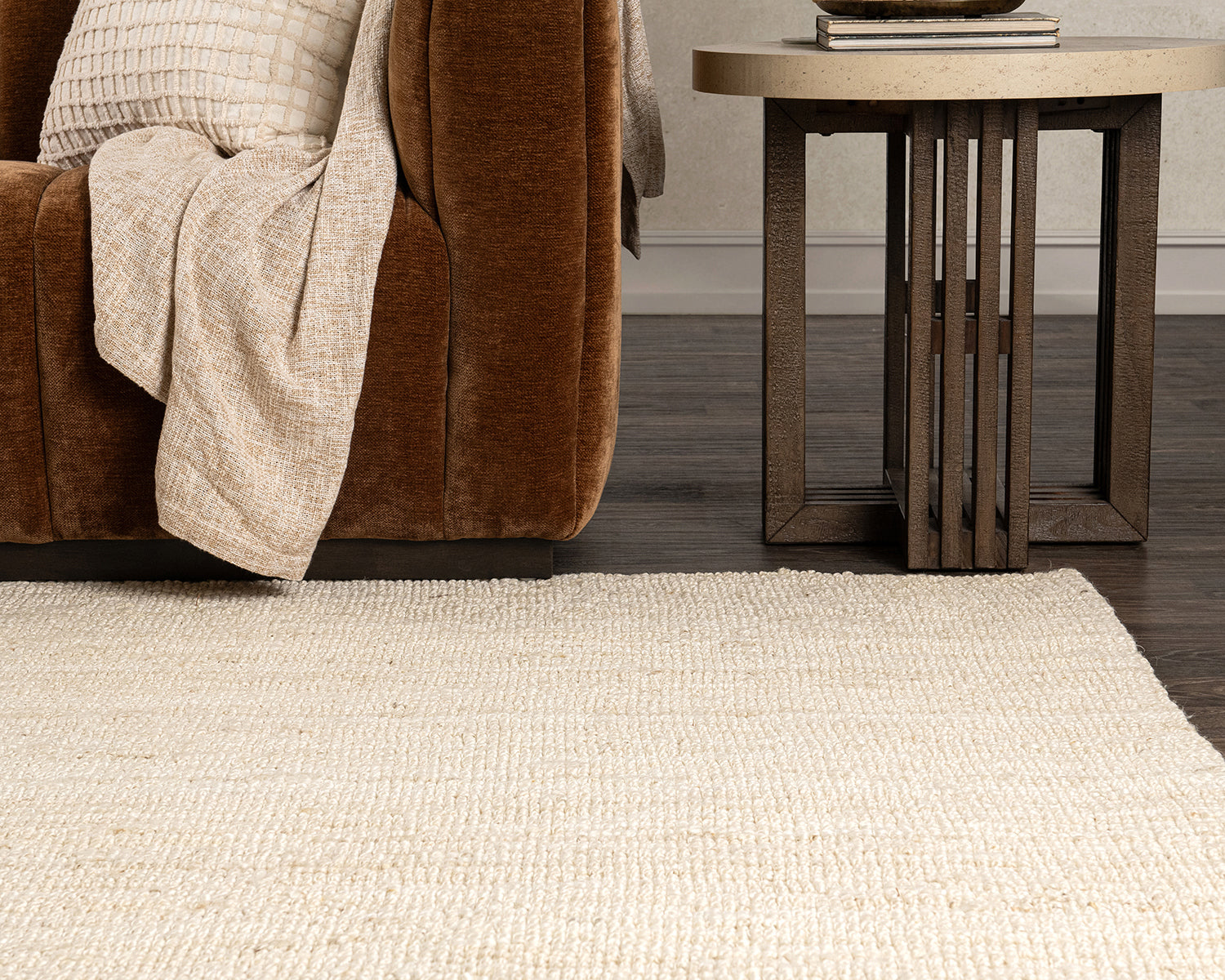 Mini Ivory Boucle Rug - Ornate Home
