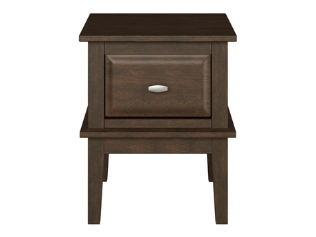 Minot Brown Cherry End Table - Ornate Home