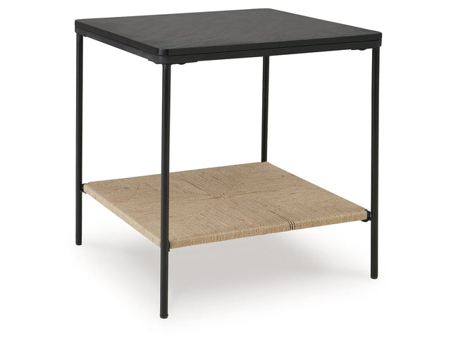 Minrich Black/Natural Accent Table (Online Special Price) - Ornate Home