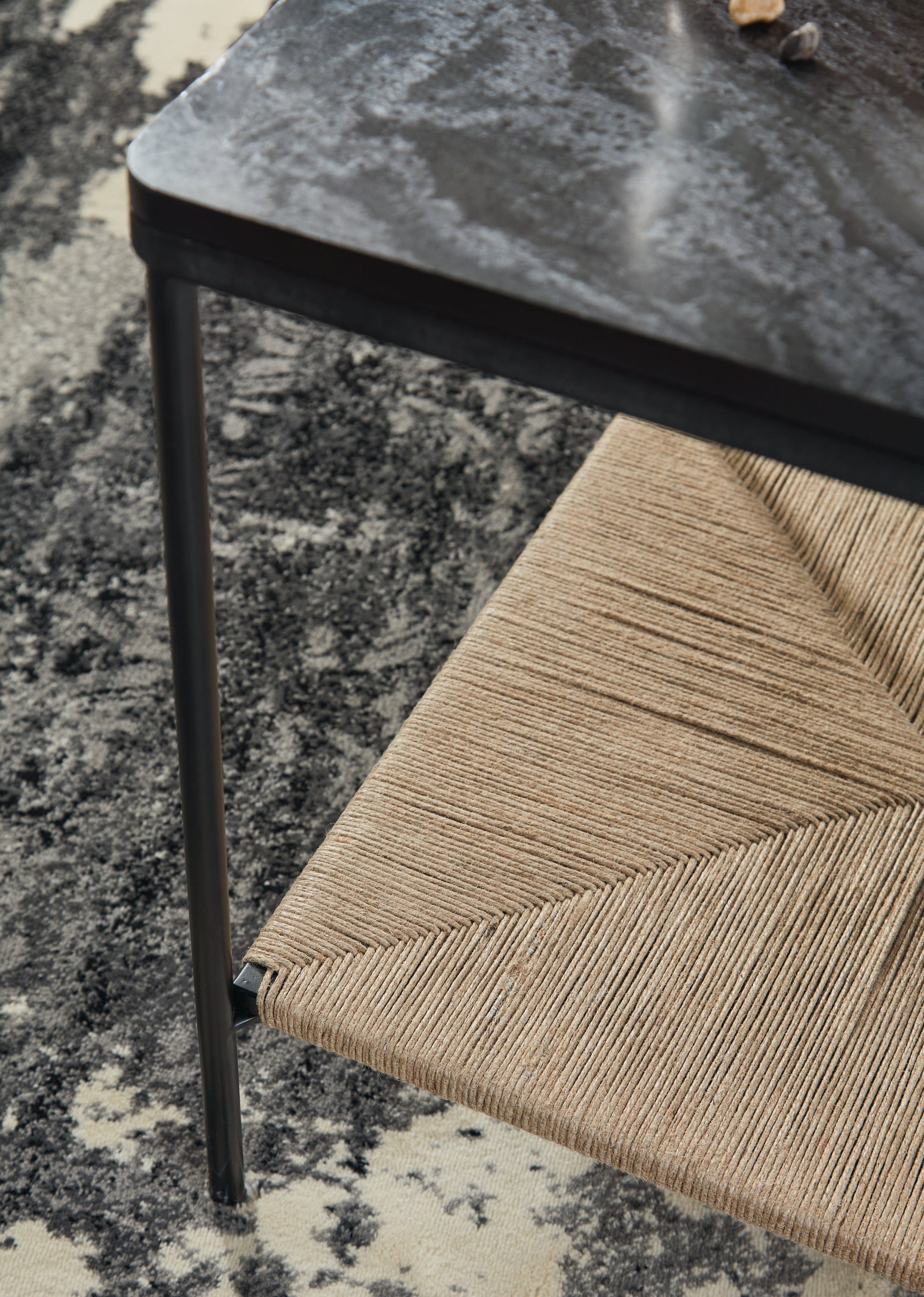 Minrich Black/Natural Accent Table (Online Special Price) - Ornate Home