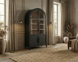Minster Black Arched Cabinet - Ornate Home
