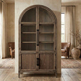 Minster Oak Arched Cabinet - Ornate Home