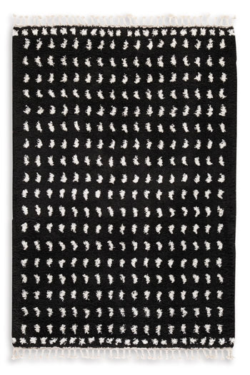 Minston Black/White 5 x 7 Rug (Online Special Price) - Ornate Home
