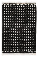 Minston Black/White 5 x 7 Rug (Online Special Price) - Ornate Home