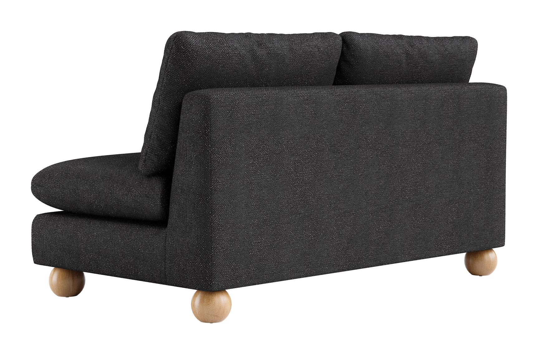 Minze Black Loveseat