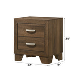 Miquell Oak Nightstand - Ornate Home