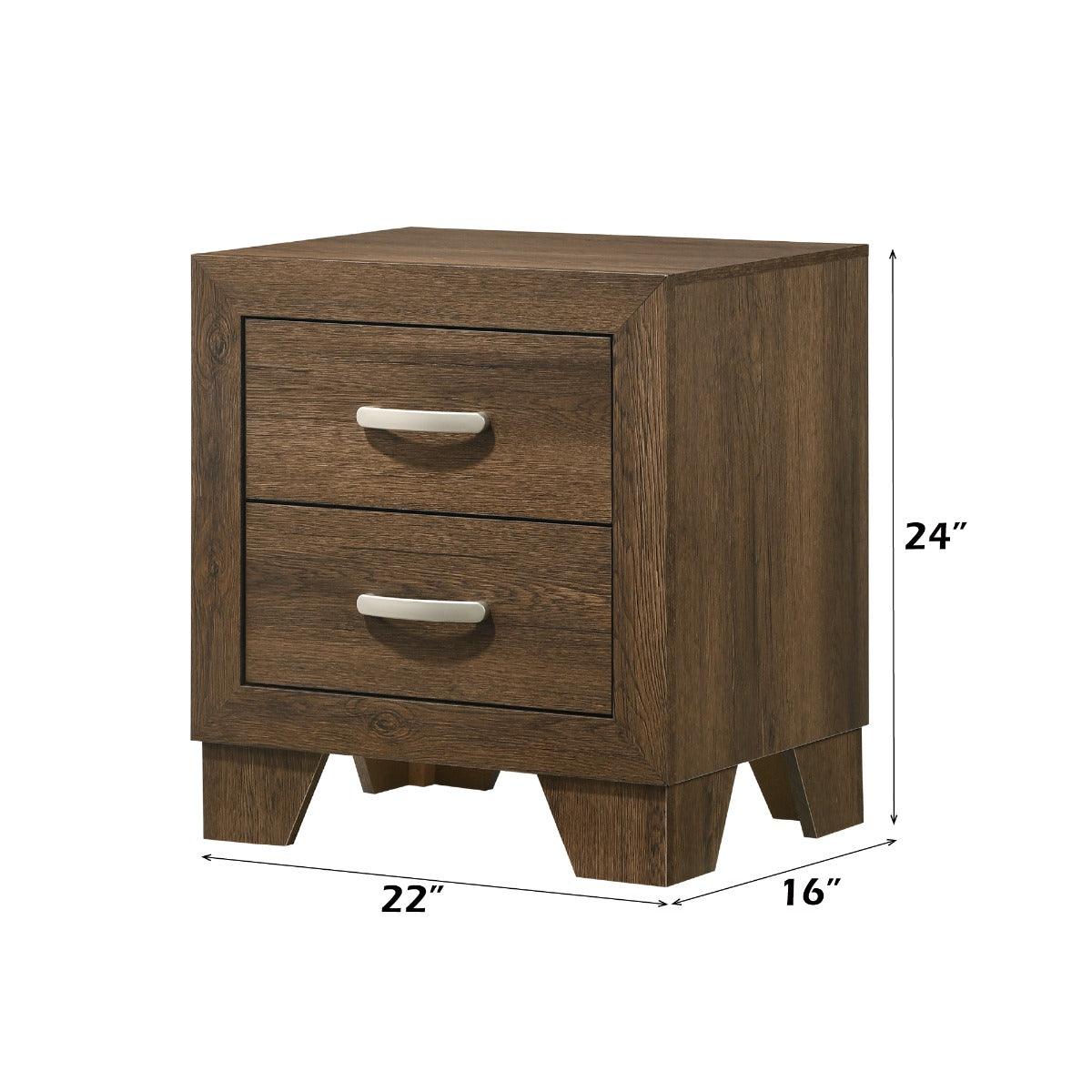 Miquell Oak Nightstand - Ornate Home