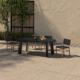 Mira Black Outdoor Dining Chair - Ornate Home