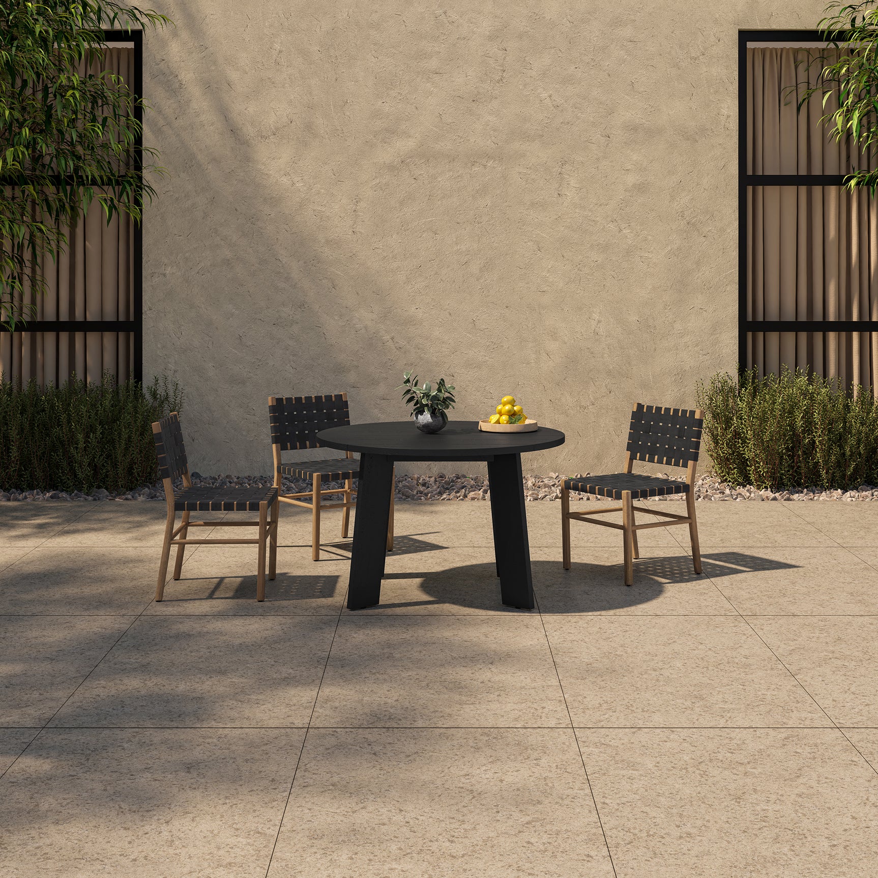 Mira Black Outdoor Dining Chair - Ornate Home