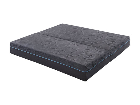 Mira Dark Gray 11" Split Eastern King Gel-Infused Memory Foam Hybrid Mattress (2-Piece) - Ornate Home