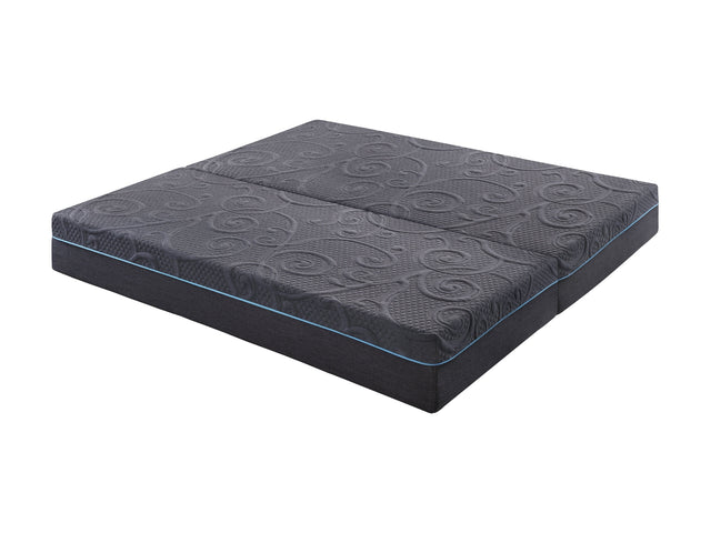 Mira Dark Gray 11" Split Eastern King Gel-Infused Memory Foam Hybrid Mattress (2-Piece) - Ornate Home