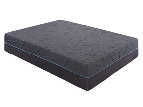 Mira Dark Gray 14" Eastern King Gel-Infused Memory Foam Hybrid Mattress - Ornate Home