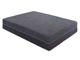 Mira Dark Gray 14" Queen Gel-Infused Memory Foam Hybrid Mattress - Ornate Home