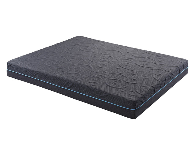 Mira Dark Gray 8" Queen Gel-Infused Memory Foam Hybrid Mattress - Ornate Home