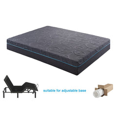 Mira Gray 11&Amp;Quot; Split Eastern King Gel-infused Memory Foam Hybrid Mattress - Ornate Home