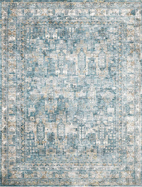 Mirabel Denim Blue Traditional Rug - Ornate Home