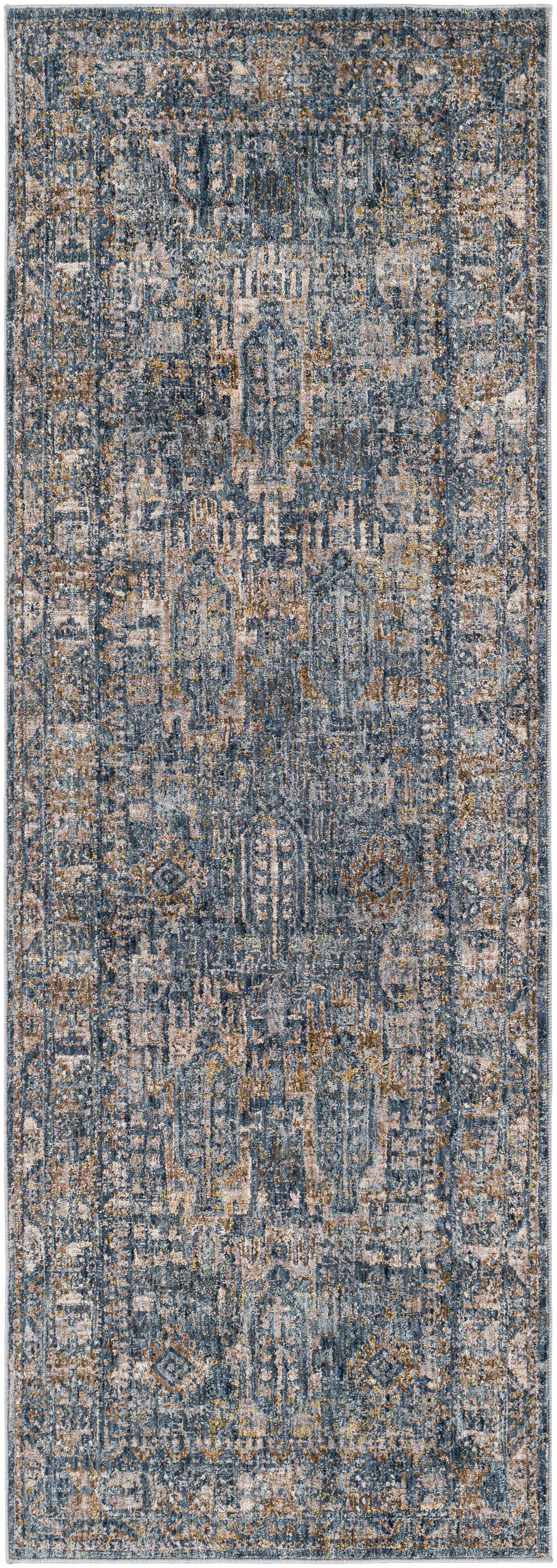 Mirabel Denim Blue Traditional Rug - Ornate Home