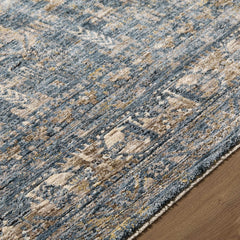 Mirabel Denim Blue Traditional Rug - Ornate Home
