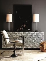 Mirabelle Black Nickel Accent Table - Ornate Home