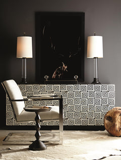 Mirabelle Black Nickel Accent Table - Ornate Home
