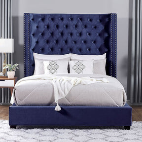 Mirabelle Blue Cal.King Bed - Ornate Home