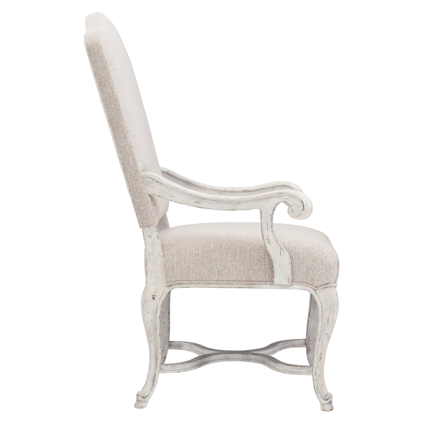 Mirabelle Cotton/Light Neutral Beige Arm Chair - Ornate Home