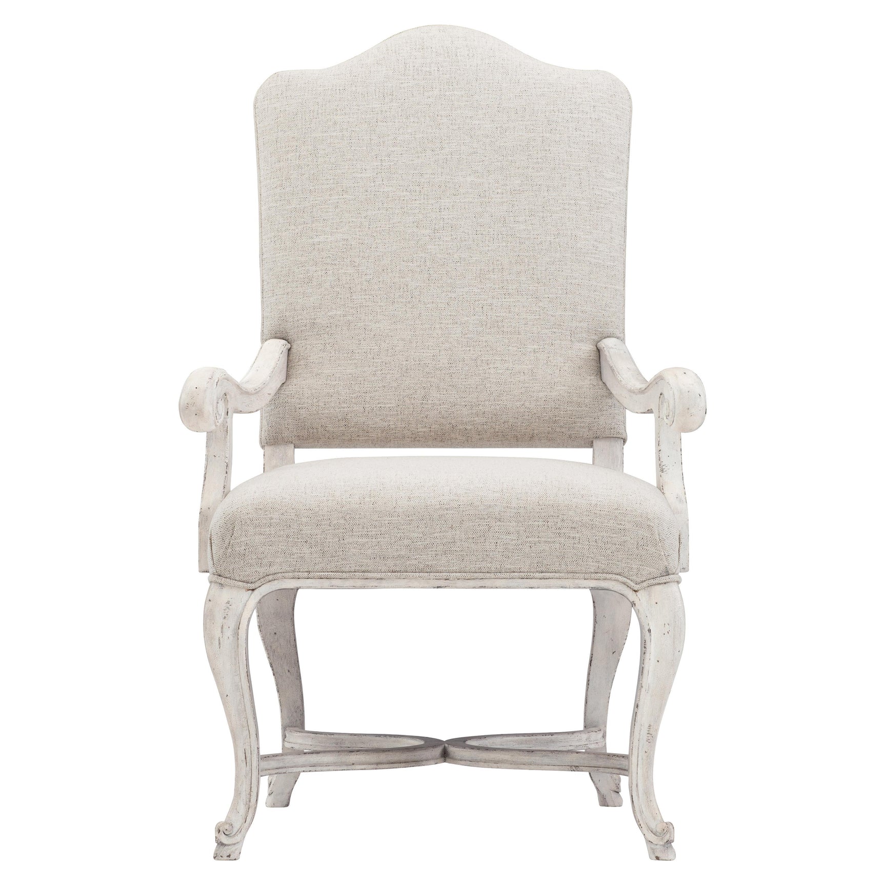 Mirabelle Cotton/Light Neutral Beige Arm Chair - Ornate Home