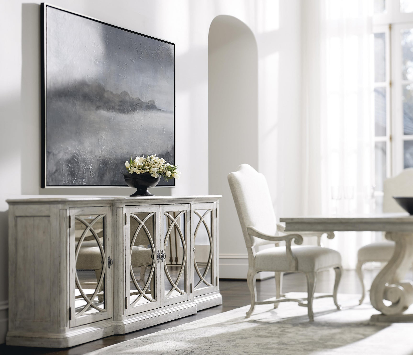 Mirabelle Weathered Flint/Cotton Buffet - Ornate Home