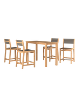 Mirador Rectangular Teak Outdoor Counter Height Table - Ornate Home